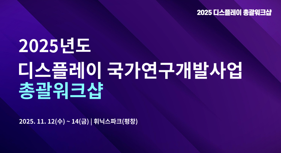 2025 디스플레이 총괄워크샵 배너 이미지